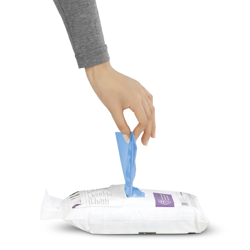 simplehuman Code H 60 Count, Genuine Custom Fit Liners, Drawstring Trash Bags in Dispenser Packs, 30-35 Liter / 8-9.2 Gallon, Blue - Image 3